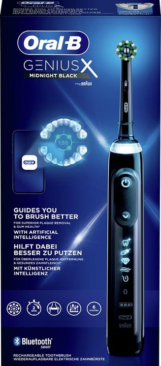 Actual product image Oral-B Genius X Electric Toothbrush Black (Oscillating toothbrush)