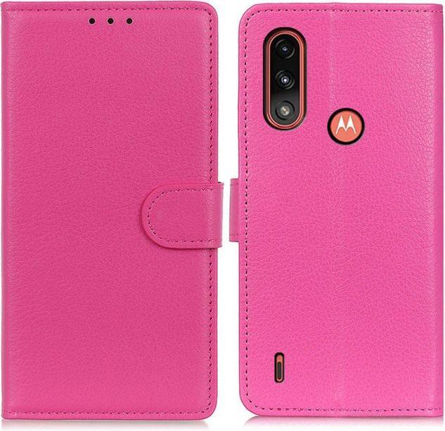 Produktbild MU Classic Litchi Leder Bookcover Series (Motorola Moto E7 Power)