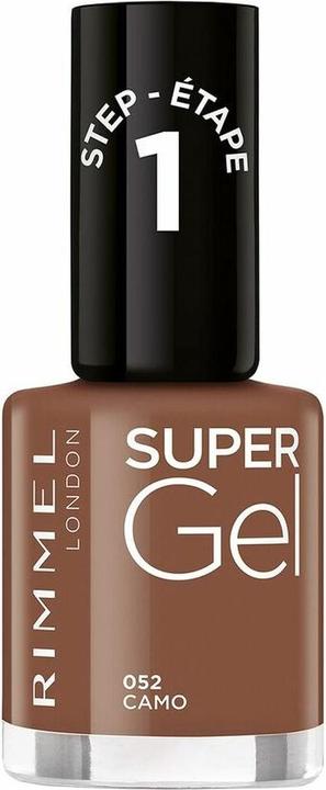 Actual product image Rimmel London RIMMEL Super Gel Nail Polish No. 052 Camo 12ml (052 Camo, Gel-Effect Nail Polish)