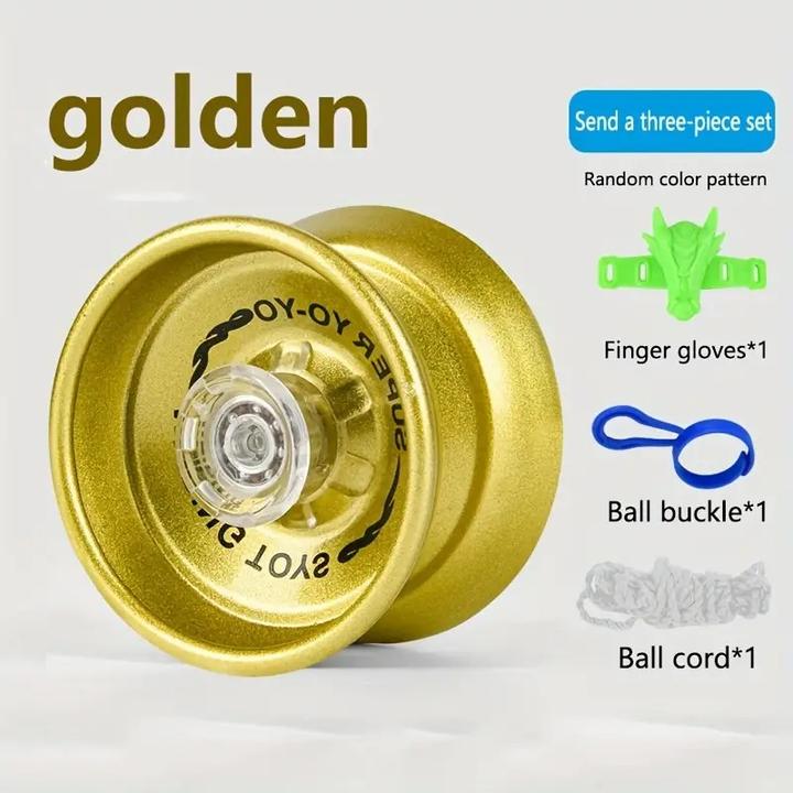 Actual product image The Toy Company YoYo Metallic with ball bearing and accessories Gold