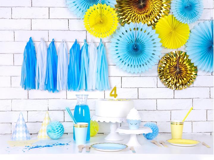 Actual product image Partydeco Wooden Cutlery Light Blue (18 x)