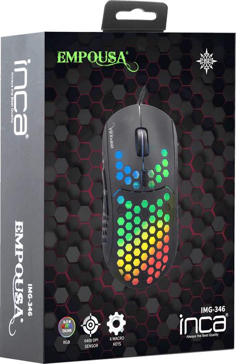Produktbild Inca Empousa RGB Macro Buttons Professional Gaming Mouse (Kabelgebunden)