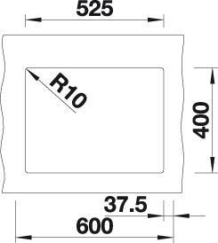 Produktbild Blanco Subline 340/160-U (Unterbauspüle, 46 cm, 55.50 cm)