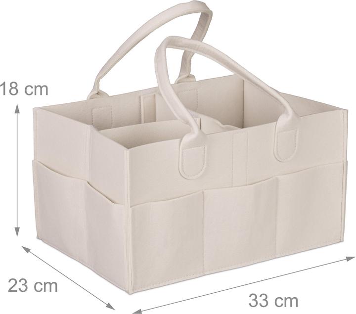 Actual product image Relaxdays Baby nappy caddy