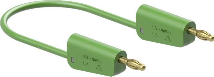 Actual product image Stäubli LK-4A-S10 Measuring cable ( - ) 50 cm Green 1 pc.