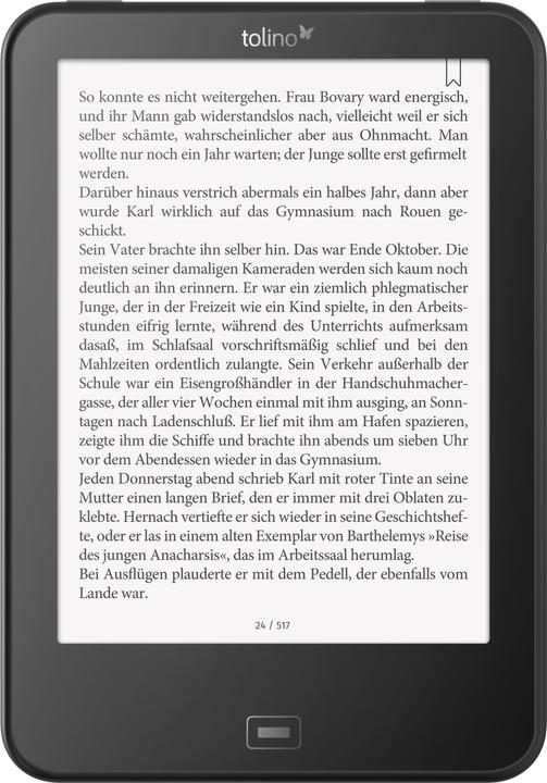 tolino vision 4 HD (6", 8 GB, Schwarz)