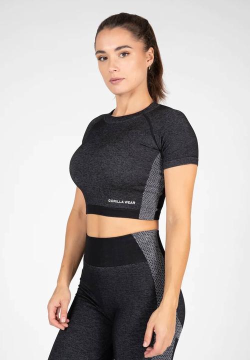 Actual product image Gorilla Wear Selah Seamless Crop Top - black (L)