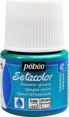 Image du produit Pebeo Setacolor opaque (Turquoise chatoyante, 45 ml)