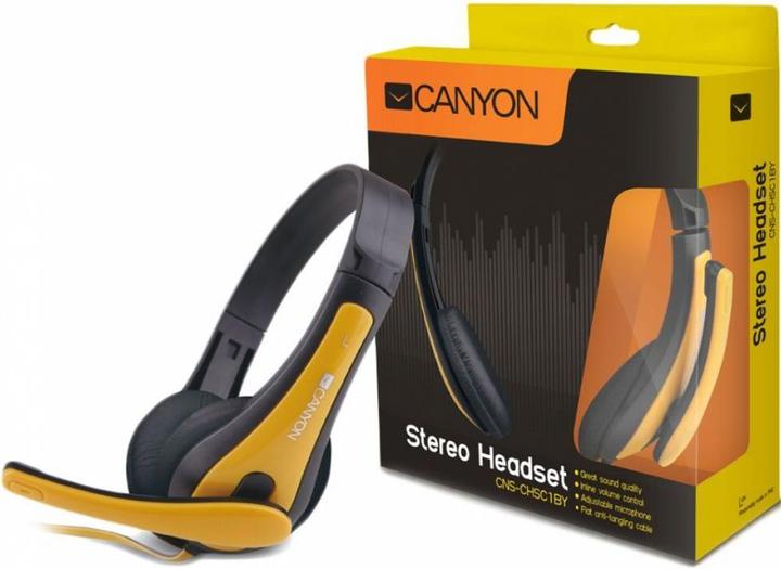 Produktbild Canyon HSC-1 Kopfhörer Verkabelt Kopfband Anrufe/Musik Schwarz (Kabelgebunden)