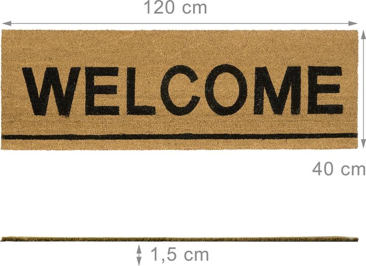 Produktbild Relaxdays Fussmatte lang (120 x 40 x 1.5 cm)