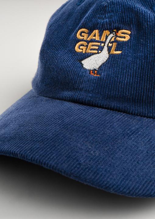Produktbild Plakativ «Gans Geil» Corduroy Cap Navy