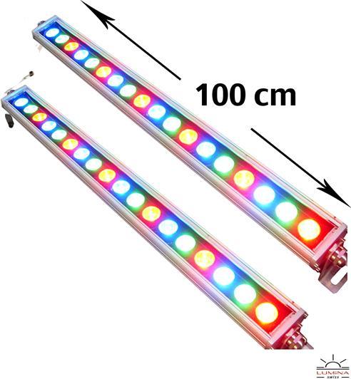 Produktbild Lumina Swiss LED Wallwasher RGB 100cm (mit Fernbedienung) (2000 lm, IP65)