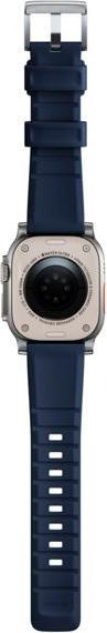 Actual product image Nomad Rugged Strap Atlantic Blue Connector Silver 42/44/45/49mm (45 mm, 44 mm, 42 mm, 49 mm, Tyres)
