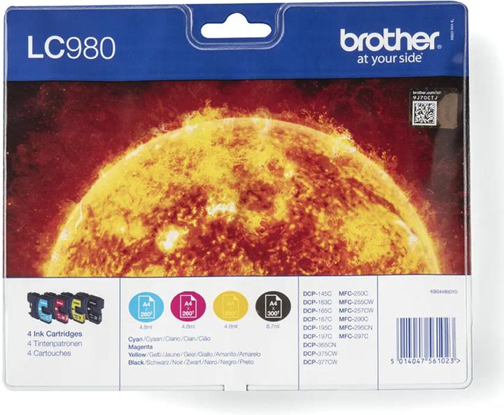 Produktbild Brother LC-980 Value Pack (M, BK, Y, C)