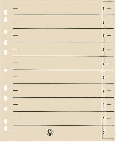 Produktbild Niceday Register Office Depot Extra Wide 1 bis 10 DIN A4 Überbreite Chamois Chamois