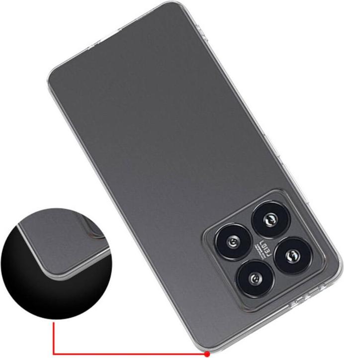 Produktbild Cover-Discount Xiaomi 14T - Silikon Gummi Case transparent (Xiaomi 14T)