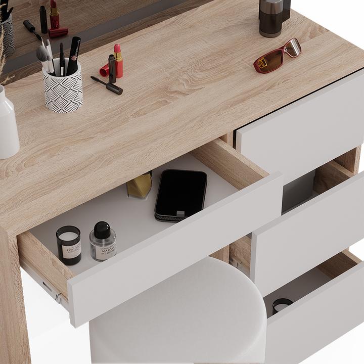 Image du produit Vicco Sherry avec tabouret et éclairage (90 x 75 x 40 cm)