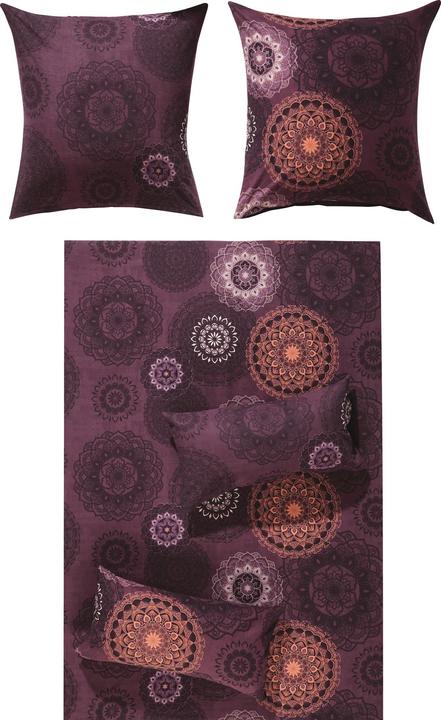 Immagine prodotto Erwin Müller Set di biancheria da letto economica 4 pezzi. (Copripiumino, 80 x 80 cm, 155 x 220 cm)