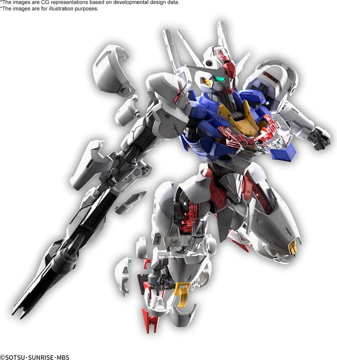 Actual product image Bandai THE WITCH FROM MERCURY - Full Mechanics 1/100 Gundam Aerial -Model Kit
