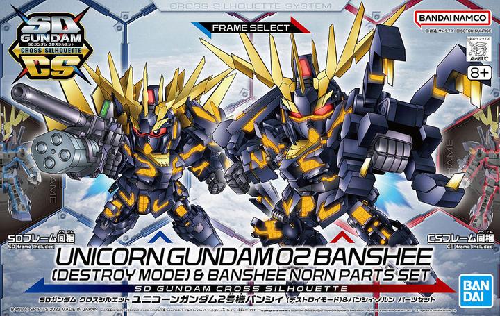 Produktbild Bandai SD GUNDAM -Cross Silhouette Unicorn 02 Banshee & Norn Parts -Model Kit