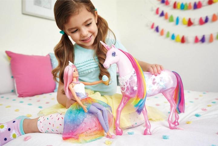 Actual product image Barbie Dreamtopia Magical Lights Unicorn