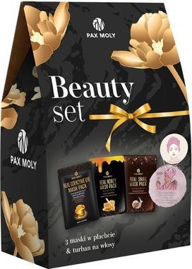 Produktbild Pax Moly SET Real Coenzyme Q10 maska do twarzy + Real Honey maska do twarzy + Real Snail maska do tw