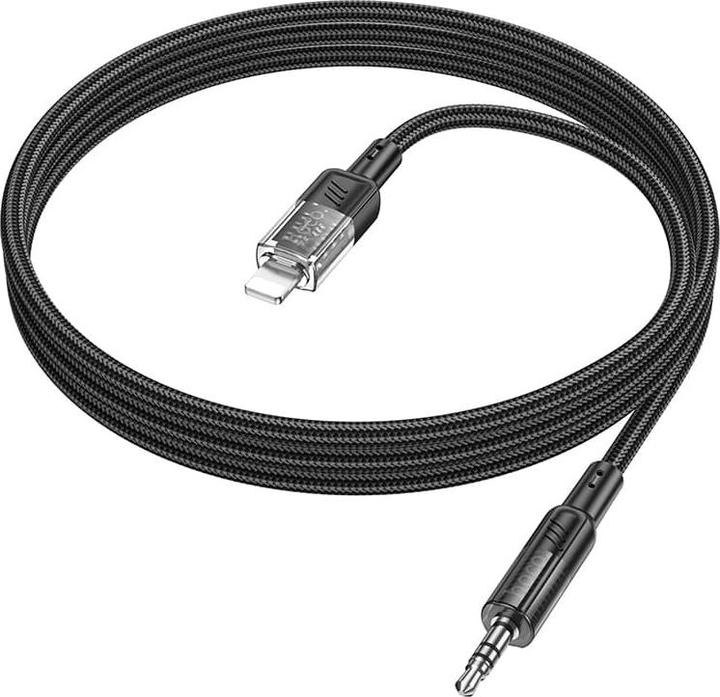Image du produit Hoco UPA27 Digital Audio / AUX Umwandlungskabel auf Lightning, schwarz (1.20 m, Lightning)