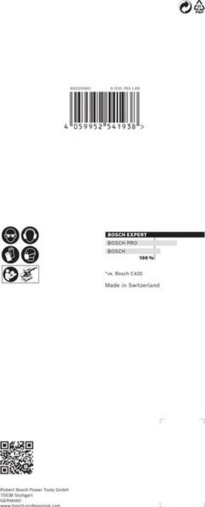 Produktbild Bosch Professional Zubehör EXPERT C470 Schleifpapier mit 8 Löchern für Schwingschleifer, 93 x 186 mm, G 80, 10-tlg. (80)