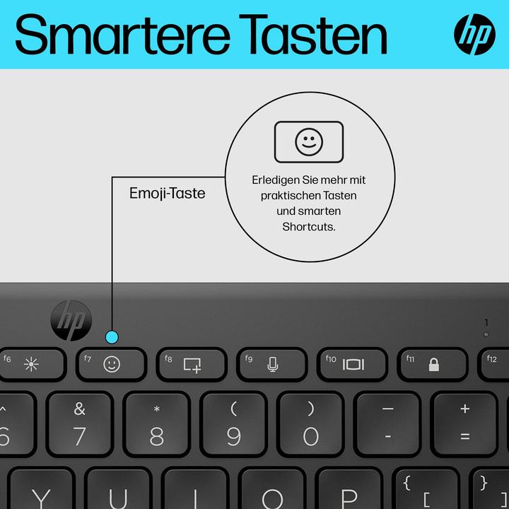 Actual product image HP 355 Compact Multi-Device Bluetooth Keyboard (DE, Wireless)