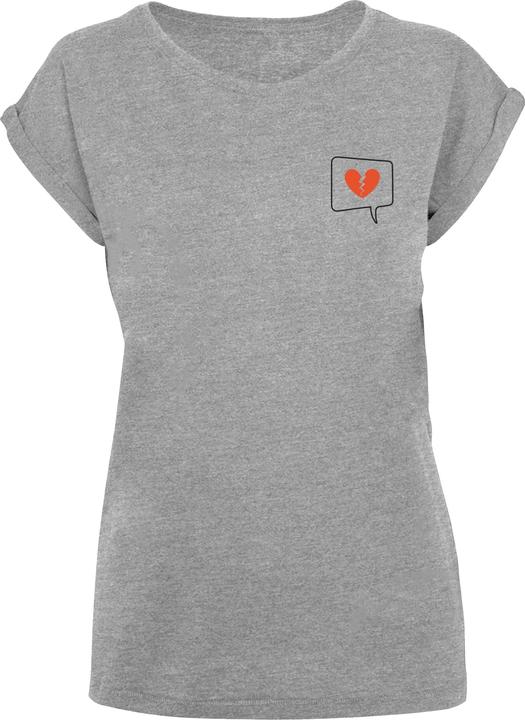 Produktbild Merchcode Ladies Heartbreak Extended Shoulder Tee - 111575 (S)