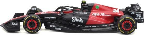 Actual product image Bburago Alfa Romeo F1 Team Stake C43 1/43 Guanyu 2023