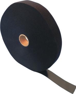 Image du produit Fastech Colliers de serrage avec Velcro, rouleau de 5m x 10mm Tissu / Polyamide Noir (10 mm)