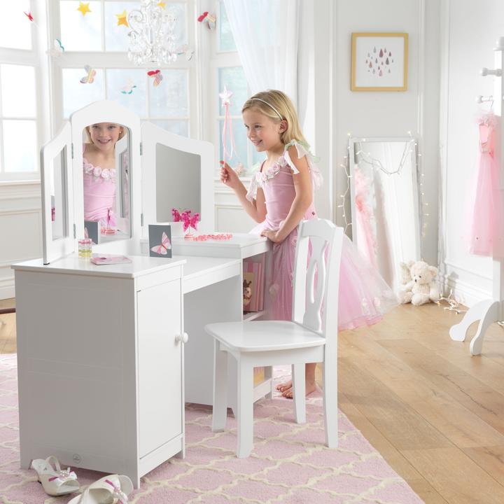 Produktbild KidKraft Frisiertisch und Stuhl Deluxe (Kindersitzgruppe)