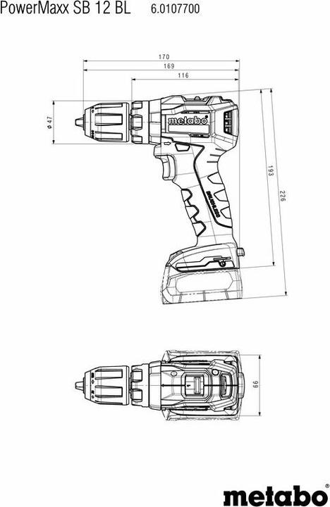 Image du produit Metabo PowerMaxx (Fonctionnement sur batterie)