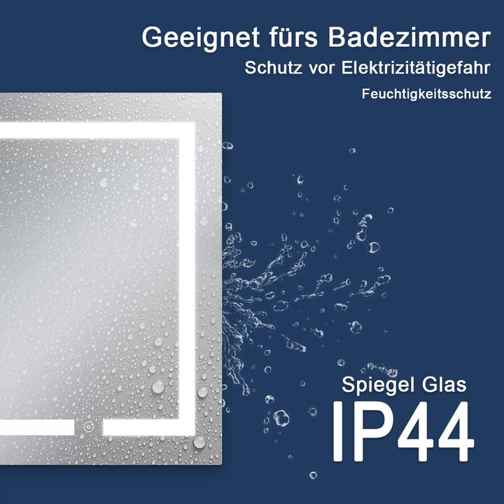 Produktbild SONNI Badezimmerspiegel LED-Spiegel (schräg) Kaltweiss IP44 energiesparend