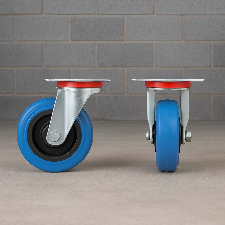 Immagine prodotto Wiltec Ruota girevole senza freno Ruota per trasporto Ruota 100mm 150kg Ruota per mobili