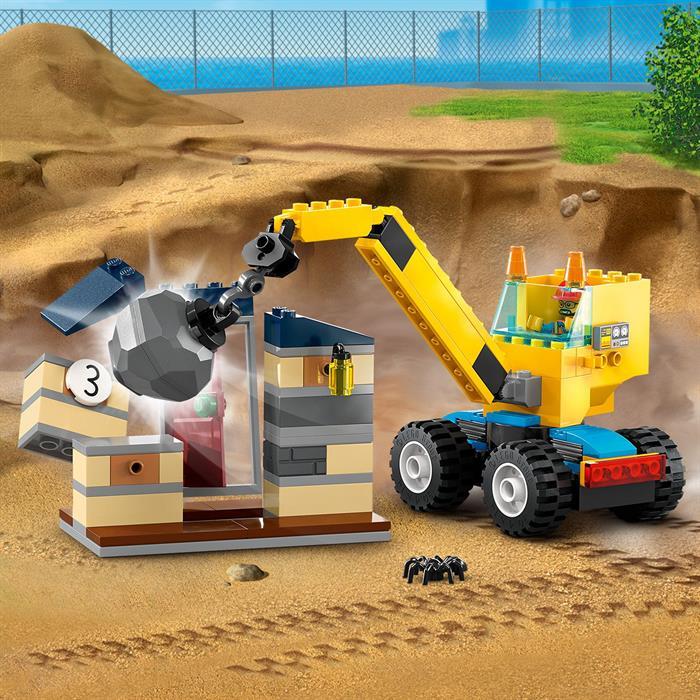 Produktbild LEGO Baufahrzeuge und Kran mit Abrissbirne (60391, LEGO City)