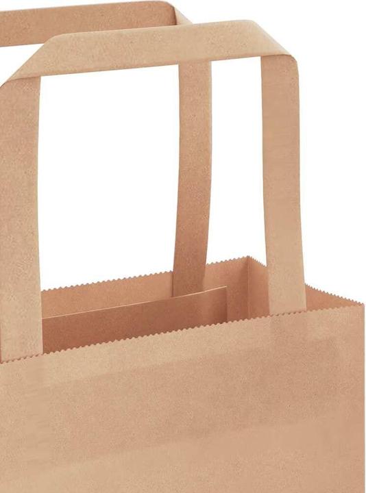 Image du produit VidaXL Sacs en papier kraft 50 pcs. avec anse Marron 21x11x31 cm Sac en papier (Pochette cadeau, 50 x)