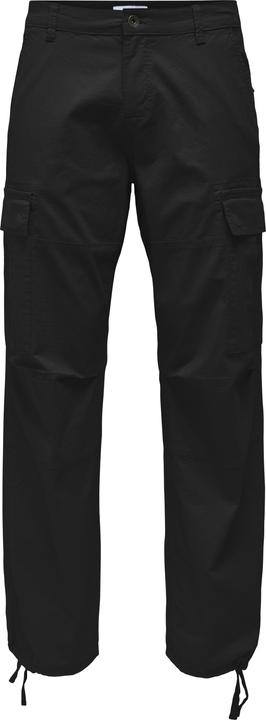 Only & Sons Locker geschnitten Mittlere Taille Gummizug Cargohose Hose