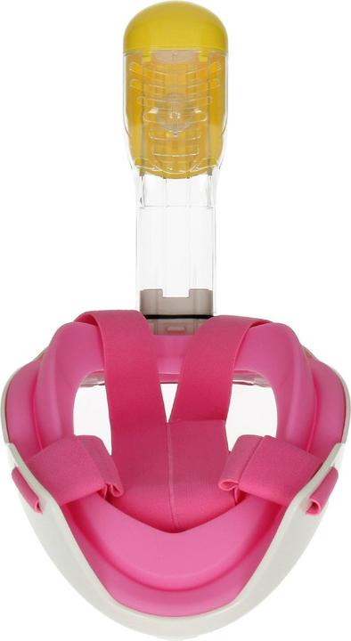 Actual product image Caruba Full Face Snorkel Mask Dual Air Afneembaar + Action Cam Mount (Roze S / M)