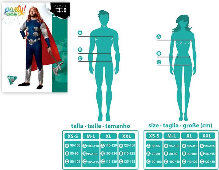 Actual product image Carnival Toys Trueno superhero costume (XS)