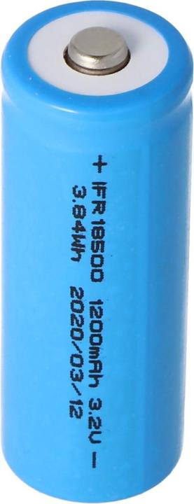 Image du produit AccuCell Batterie 18500 Li-FePo4 / 2 pcs. (2 pcs, 1000 mAh, Piles rechargeables + chargeur)