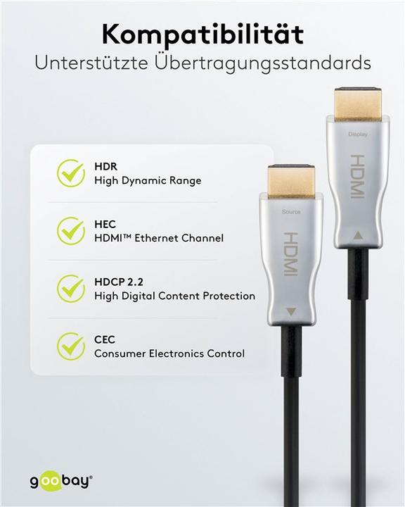 Image du produit Goobay HDMI (Typ A) — HDMI (Typ A) (10 m, HDMI)
