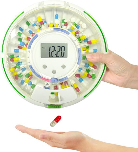 Gima Automatic wireless pill dispenser for managing and recording pill doses 25871