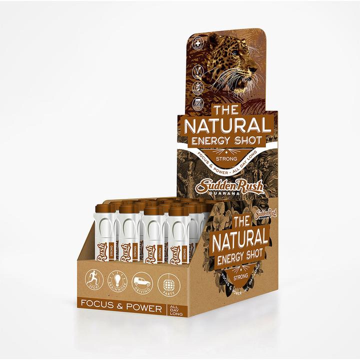 Actual product image Sudden Rush Natural Energy Shot Strong (Caramel, 24 x)