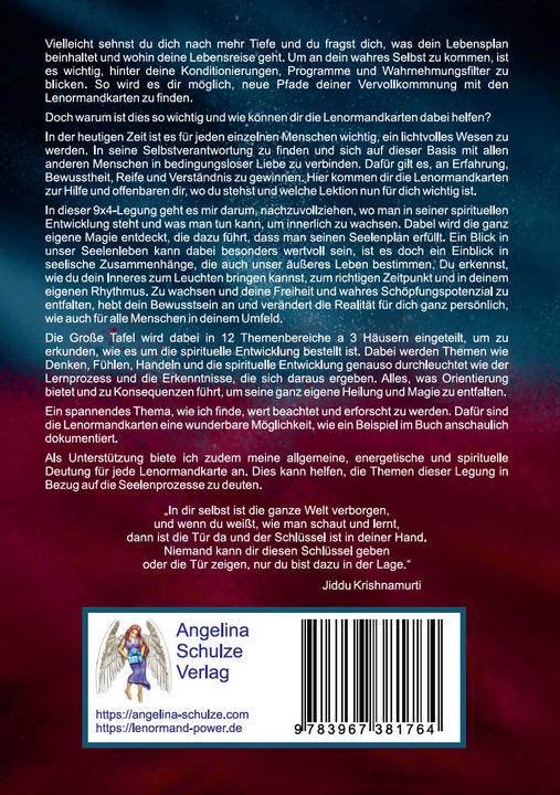 Produktbild Der magische Seelenblick mit den Lenormandkarten (Deutsch, Andrea Rosenthal, 2022)