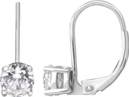 Image du produit Beneto Boucles d'oreilles en argent avec cristaux clairs AGUC196 / 5 (L)