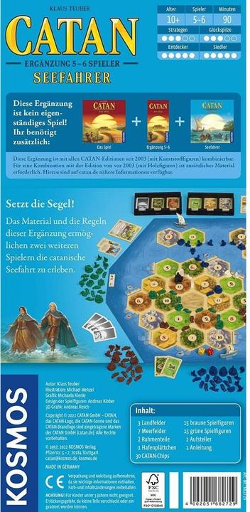 Image du produit Kosmos CATAN - Complément 5-6 joueurs - Navigateurs (Allemand)