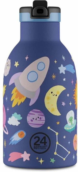 24 Bottles Thermosflasche Space Friends, 330 ml, Dunkelblau (0.33 l)