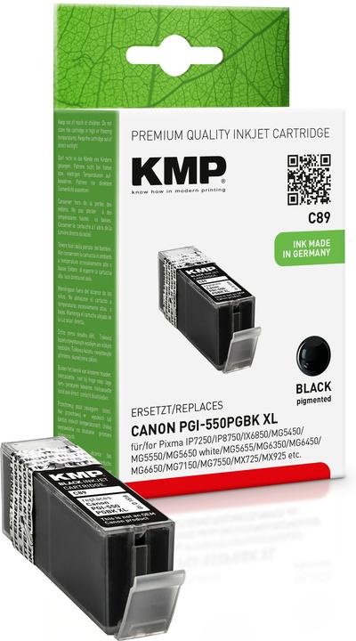 Productafbeelding KMP C89 inktcartridge compatibel met Canon PGI-550PGBK (BK)